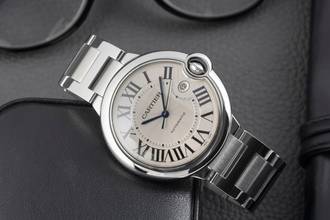 Thumbnail von Cartier Ballon Bleu 42mm De Cartier Automatik Stahl Herrenuhr Ref. W69012Z4 B&P 2011