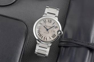 Thumbnail von Cartier Ballon Bleu 42mm De Cartier Automatik Stahl Herrenuhr Ref. W69012Z4 B&P 2011