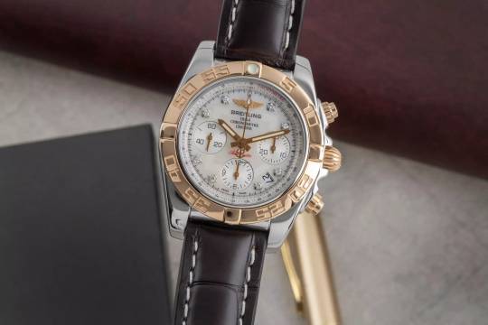  Breitling Chronomat 41 Stahl / Gold Automatik MOP Dial Herrenuhr Ref. CB0140 