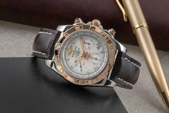 Thumbnail von Breitling Chronomat 41 Stahl / Gold Automatik MOP Dial Herrenuhr Ref. CB0140