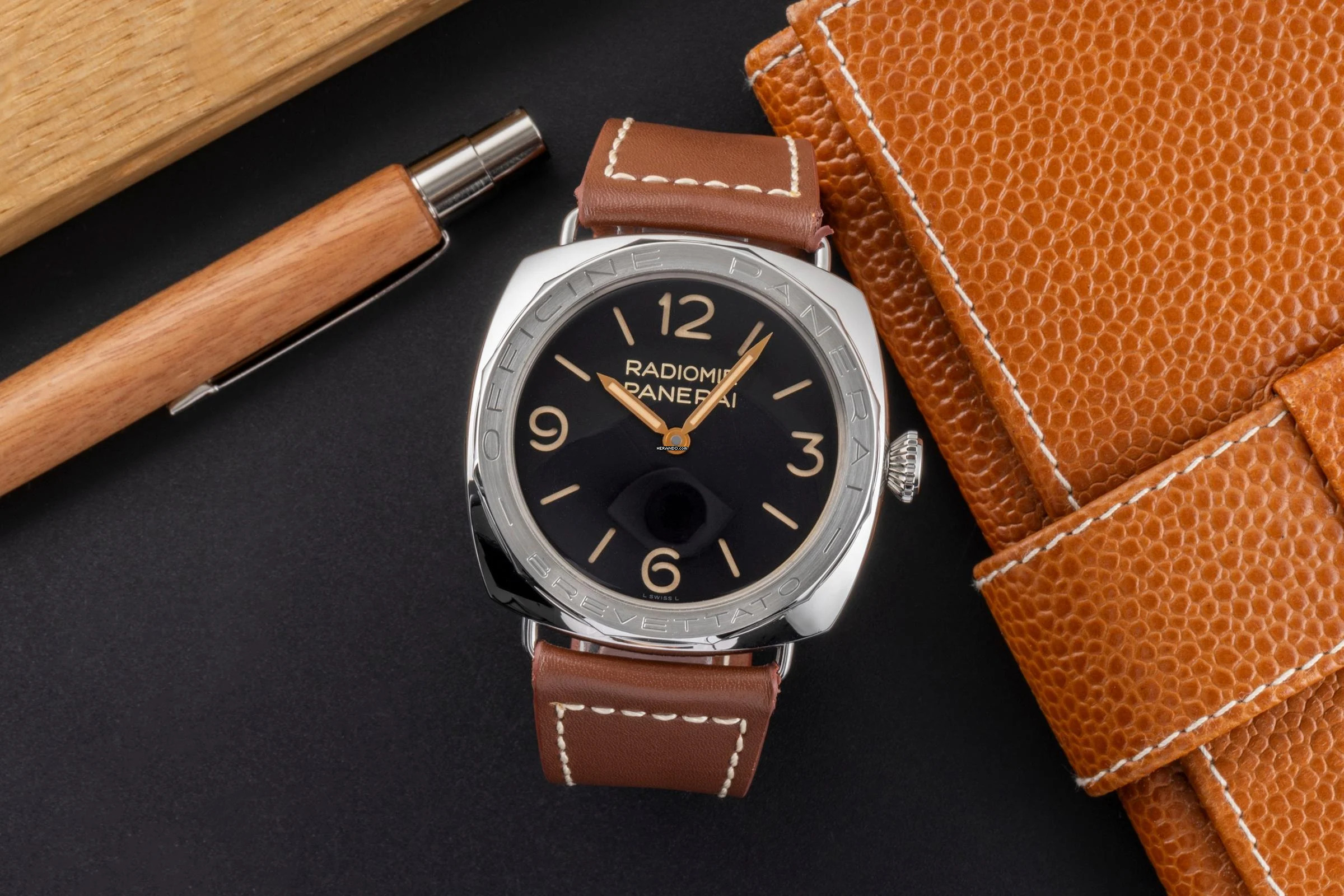  Panerai Radiomir 3 Days 47MM Bravettato Stahl Handaufzug Ref. PAM00685 Paper 