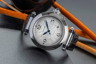 Thumbnail von Cartier Pasha 41 Automatik Datum Stahl Herrenuhr Ref. WSPA0010 Papiere 2021