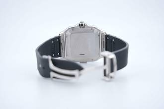 Thumbnail von Cartier Santos Chronograph - Additional Leather Strap - With Box And Papers - WSSA0017 2022