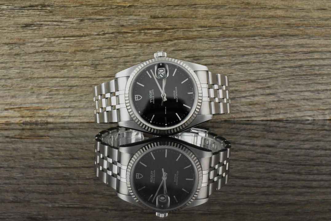  Tudor Prince Date 74034 Black Dial Automatik 34MM Stahl / Weißgold 