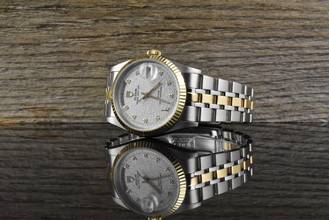 Thumbnail von Tudor Prince Date Day 76213 Silver Linen Diamond Dial Automatik