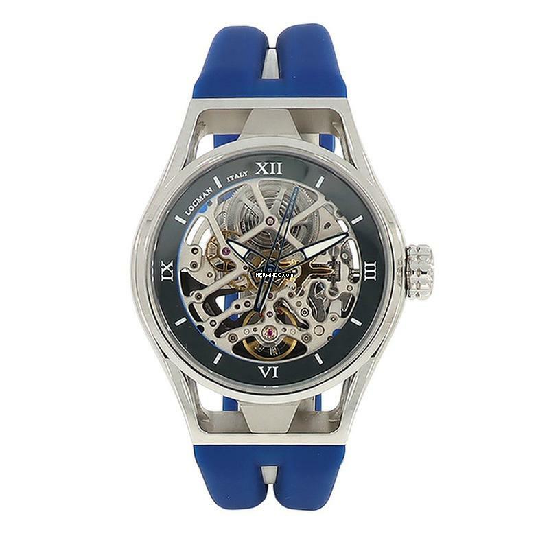 Locman Montecristo Italy Montecristo Skeleton Herrenuhr Automatik Titan / Stahl 0538A20S-00ANSKSIB