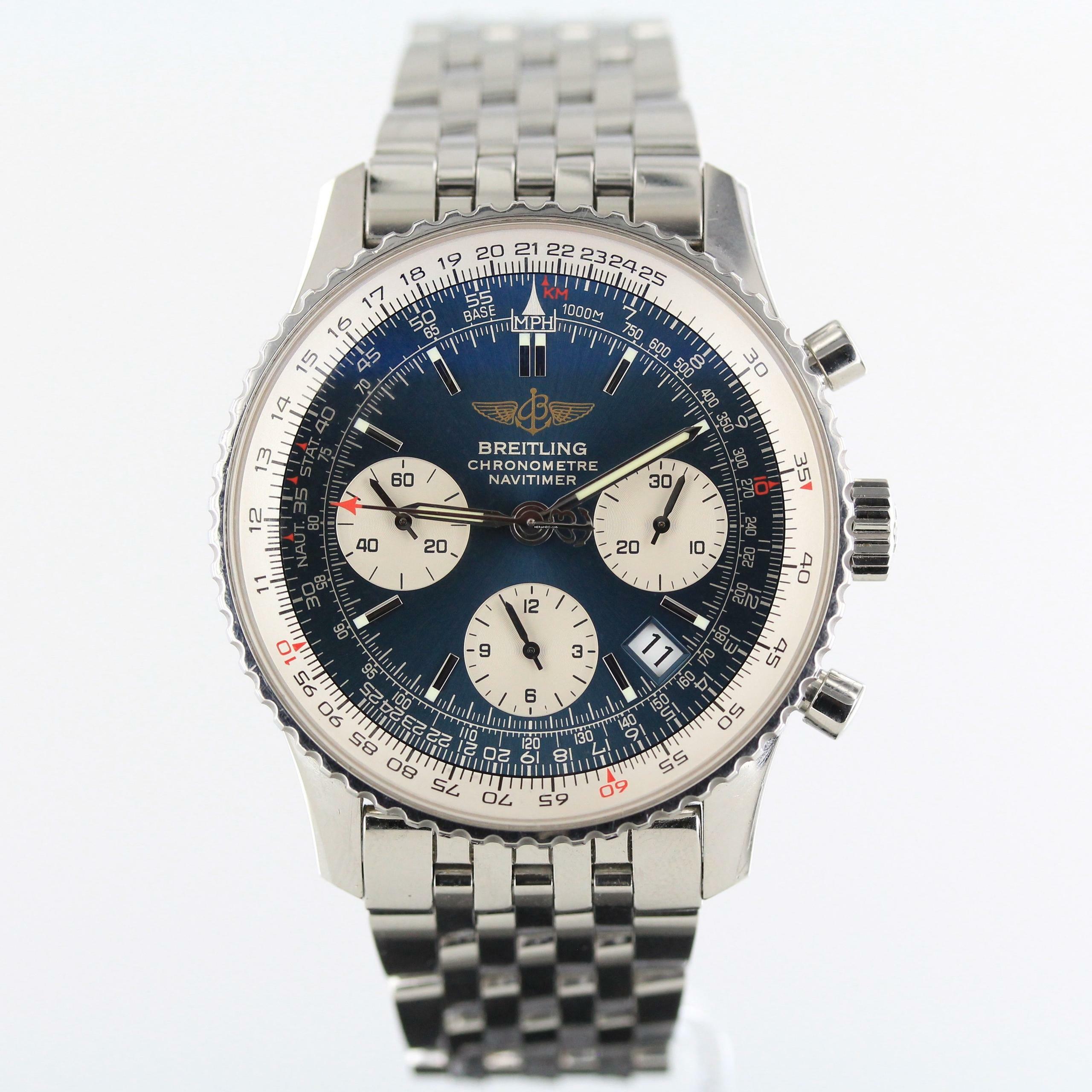 Thumbnail von Breitling Navitimer 41MM//REF. A23322//BLUE DIAL #