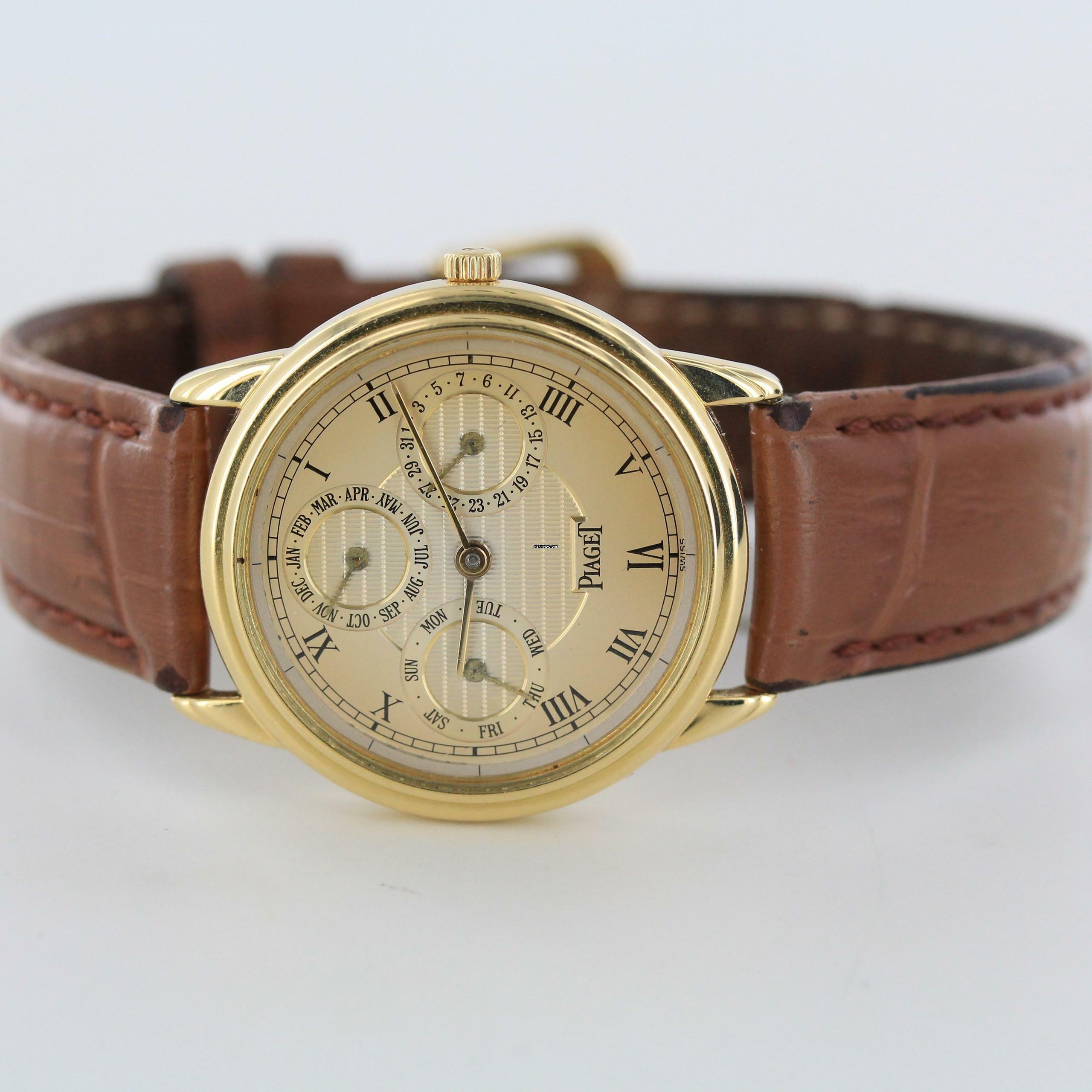 Thumbnail von Piaget TRIPLE DATE GOLD 750//18 KARAT # KS