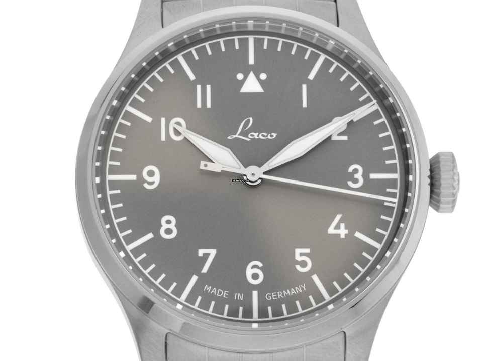  Laco Fliegeruhr Stuttgart Pro Watchtime Ref.862141_1 Full Set Neu 