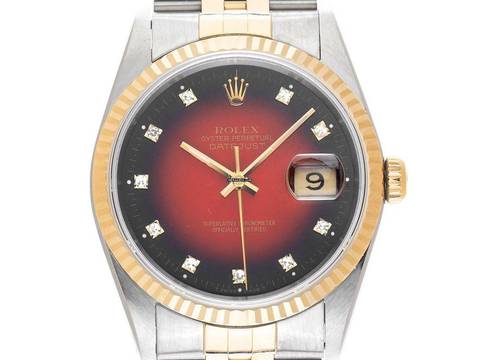  Rolex Datejust 36 Diamanten Ref.16233 1991 Full Set sehr gut Vintage 