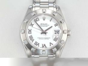 Thumbnail von Rolex Lady-Datejust Pearlmaster 34 81319 2011 Weissgold 750 Diamanten Automatik Medium 18kt White Gold