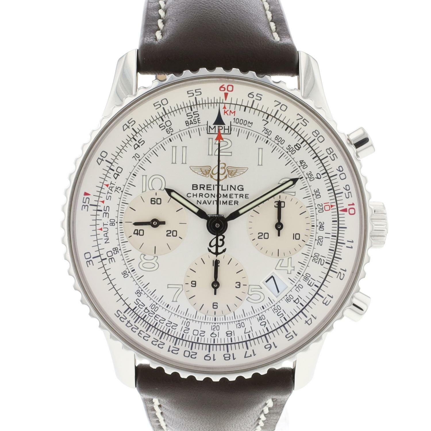  Breitling Navitimer Chronograph Silver Dial 41MM 