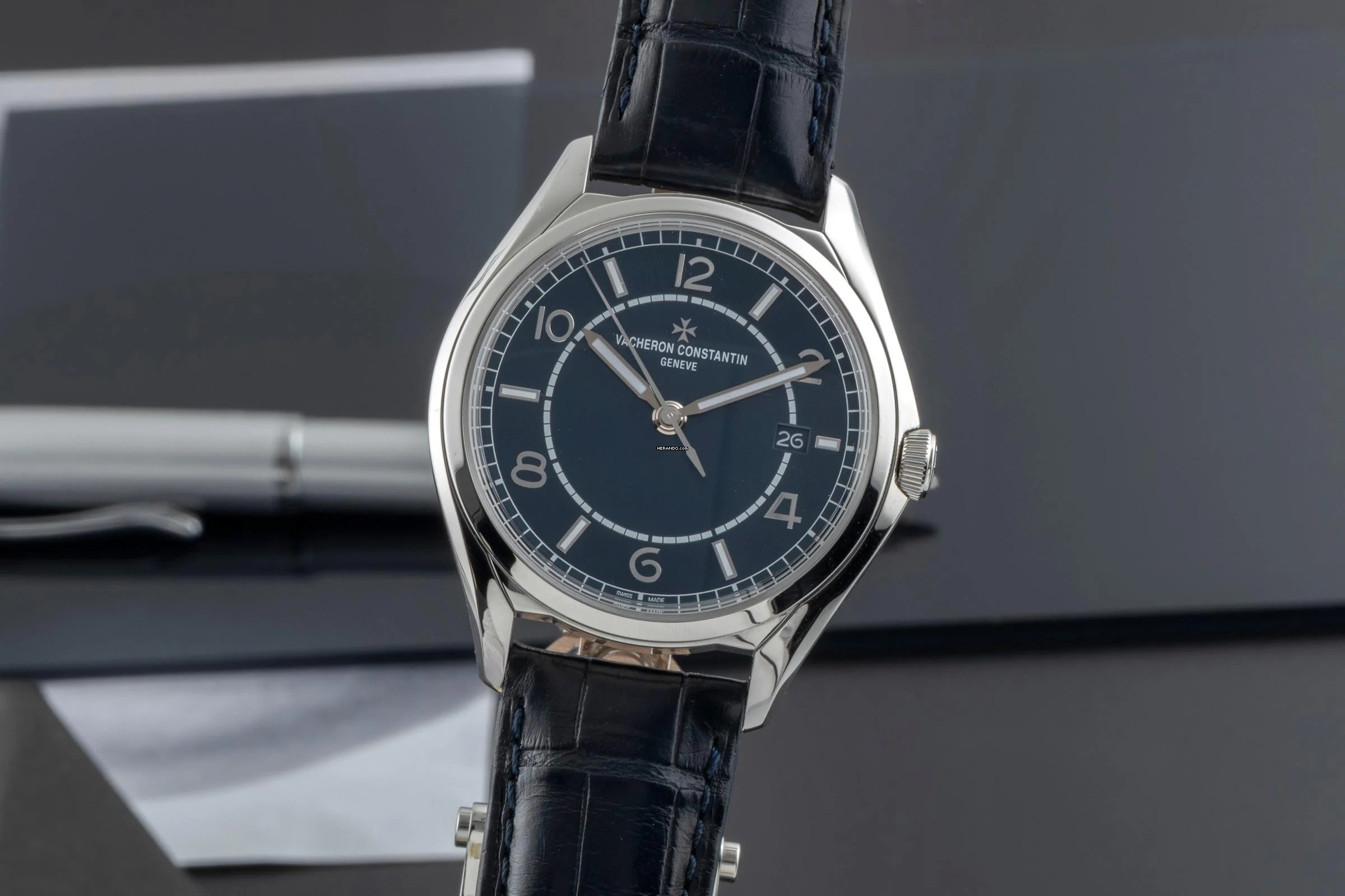 Vacheron Constantin Fiftysix Stahl Automatik Herrenuhr Ref 4600E/000A-B487 B&P 