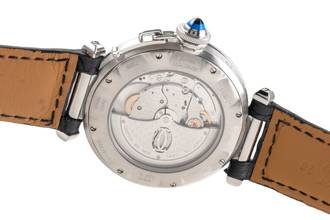 Thumbnail von Cartier Pasha GMT Power Reserve Automatik Stahl Herrenuhr Ref. W3103755