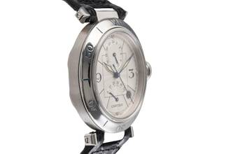 Thumbnail von Cartier Pasha GMT Power Reserve Automatik Stahl Herrenuhr Ref. W3103755