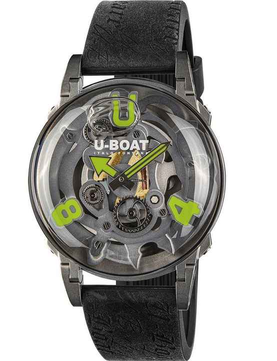  U-Boat 3350 Herrenuhr U-65 44mm SS Green 5ATM 
