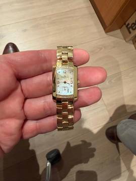 Baume & Mercier Hampton Milleis Full Set - Gelbgold - Perlmutt - Diamanten