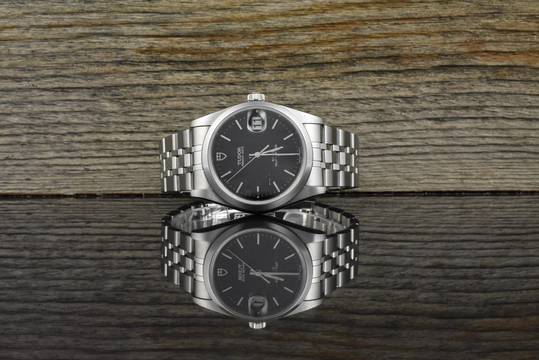  Tudor Prince Oysterdate 74000 Black Dial Automatik 34MM Box & Papiere 2012 