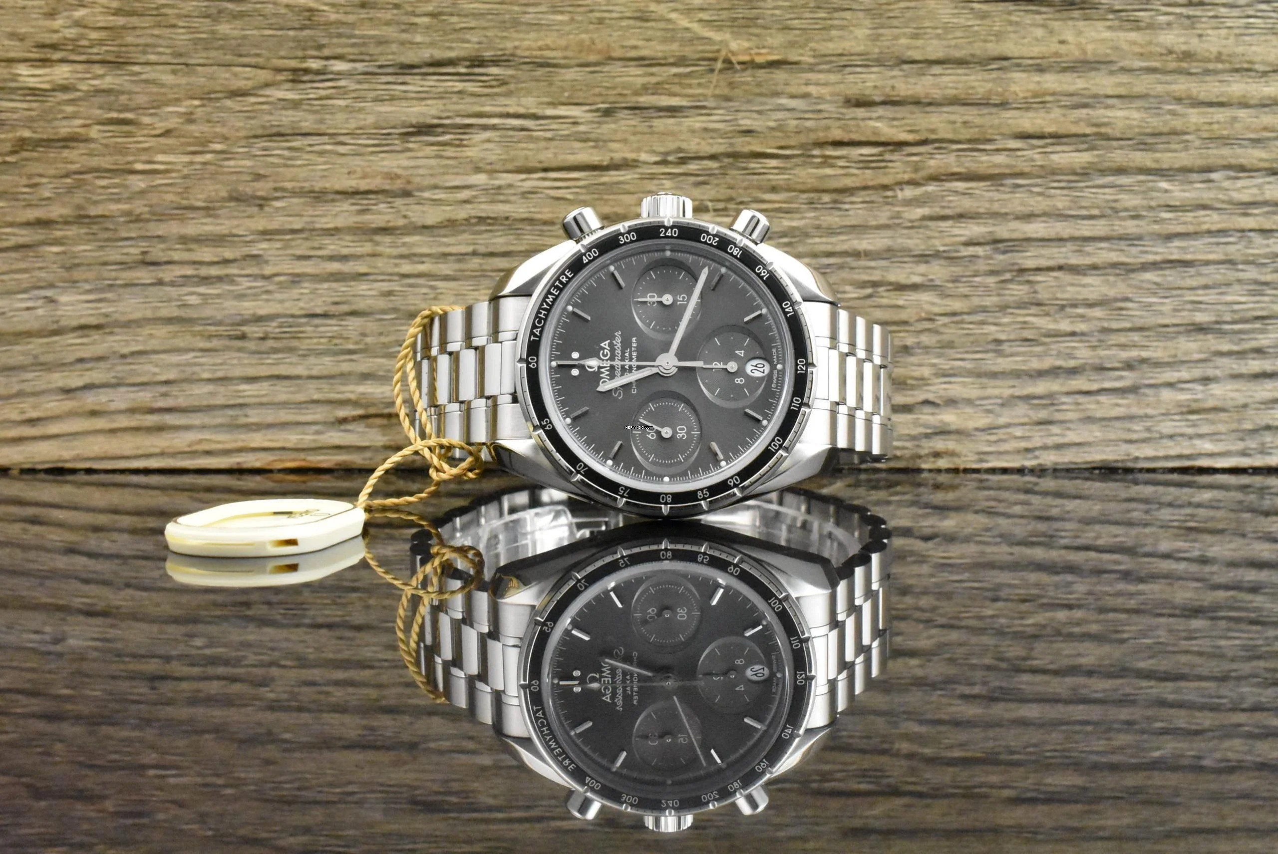  Omega Speedmaster Date 38 Co-axial Chronograph Gray Dial Full Set 2018 