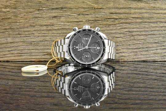  Omega Speedmaster Date 38 Co-axial Chronograph Gray Dial Full Set 2018 