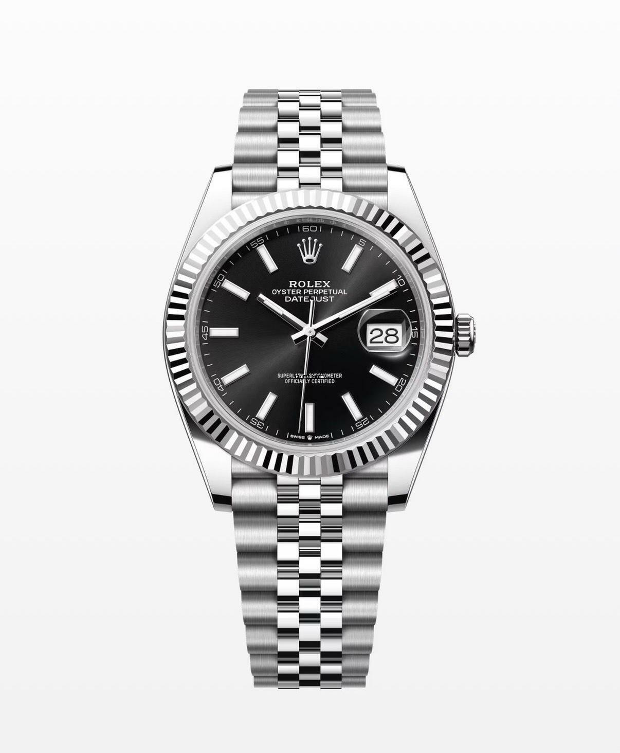Rolex Datejust 41 Jubilee - Black - like New - Fullset - 12/2021