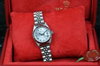 Thumbnail von Rolex Lady-Datejust 26mm Steel - Silver - like New - Fullset - 1998