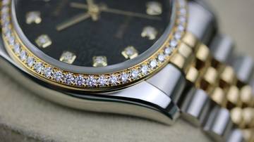 Thumbnail von Rolex Datejust 36 Steel Gold Factory RBR - Black Diamond - like New - Fullset