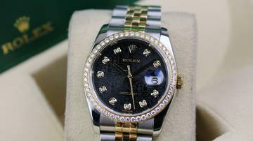 Thumbnail von Rolex Datejust 36 Steel Gold Factory RBR - Black Diamond - like New - Fullset