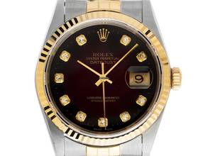 Thumbnail von Rolex Datejust 36 Diamanten Ref.16233 1995 Full Set sehr gut Vintage