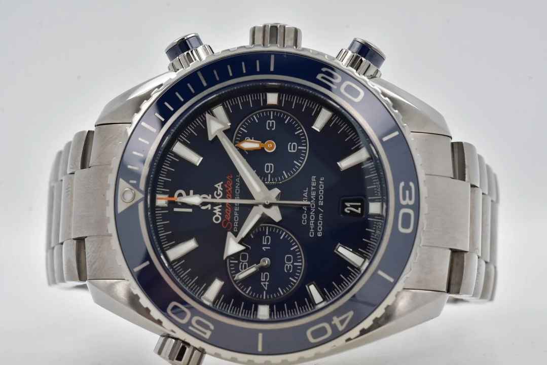  Omega Seamaster Planet Ocean Chronograph Titan 23290465103001 