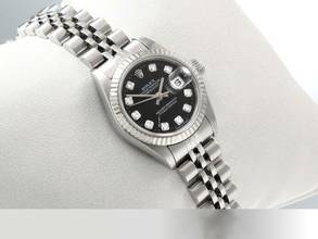 Thumbnail von Rolex Lady-Datejust Stahl Weissgold 750 Diamanten Automatik Stainless Steel 18kt White Gold Damen Jubilé-band Chronometer Oyster Black Dial