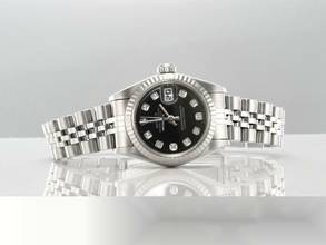 Thumbnail von Rolex Lady-Datejust Stahl Weissgold 750 Diamanten Automatik Stainless Steel 18kt White Gold Damen Jubilé-band Chronometer Oyster Black Dial