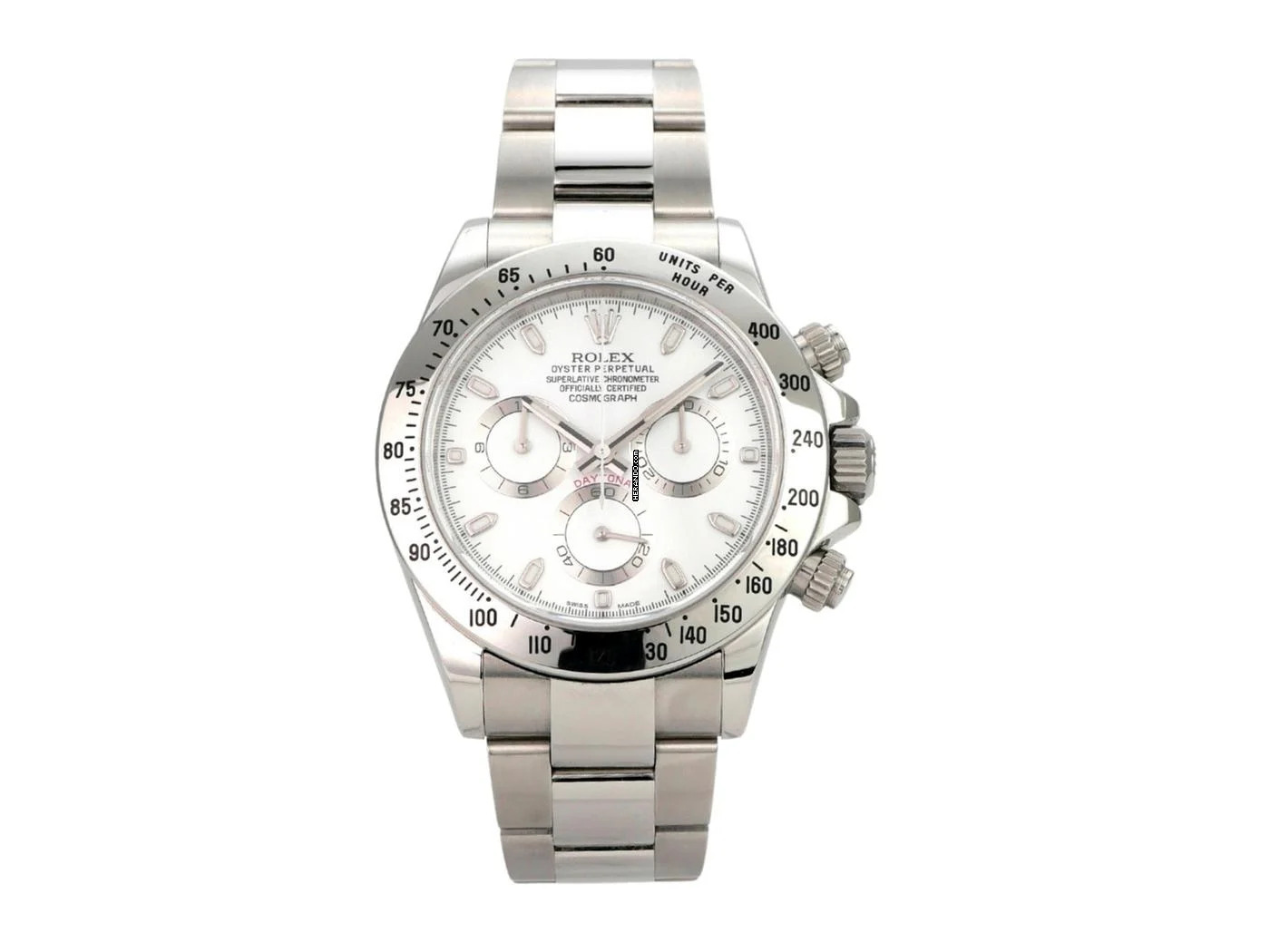 Rolex Daytona Edelstahl 116520 Weiß