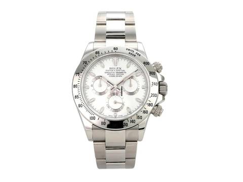  Rolex Daytona Edelstahl 116520 Weiß 