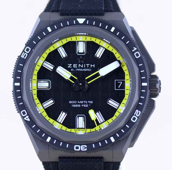  Zenith Defy El Primero Extreme Diver El Primero yellow Titan Shadow B+P 
