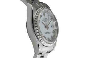 Thumbnail von Rolex Oyster Perpetual Lady Date White Roman Dial Automatik Edelstahl Oyster Perpetual Ref. 79240