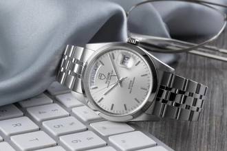 Thumbnail von Tudor Prince Date Day Linen Dial Edelstahl Automatik Herren Ref. 76200 Papiere