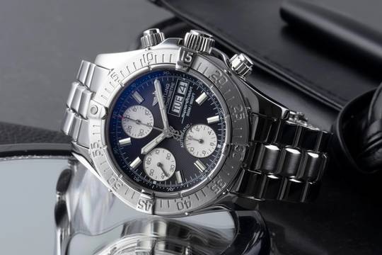  Breitling Superocean Chronograph II Stahl Automatik Herrenuhr Ref. A13340 Papiere 