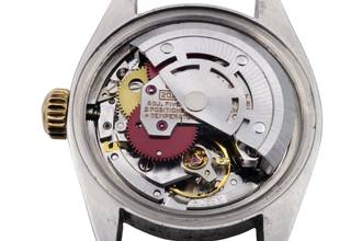 Thumbnail von Rolex Oyster Perpetual Lady Date Stahl / Gold Diamonds Automatik Ref. 6917 Vintage Klassiker