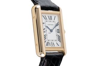 Thumbnail von Cartier Tank Solo Lady SM Stahl / Gold Lady Damenuhr Ref. W5200002 Papiere 2015