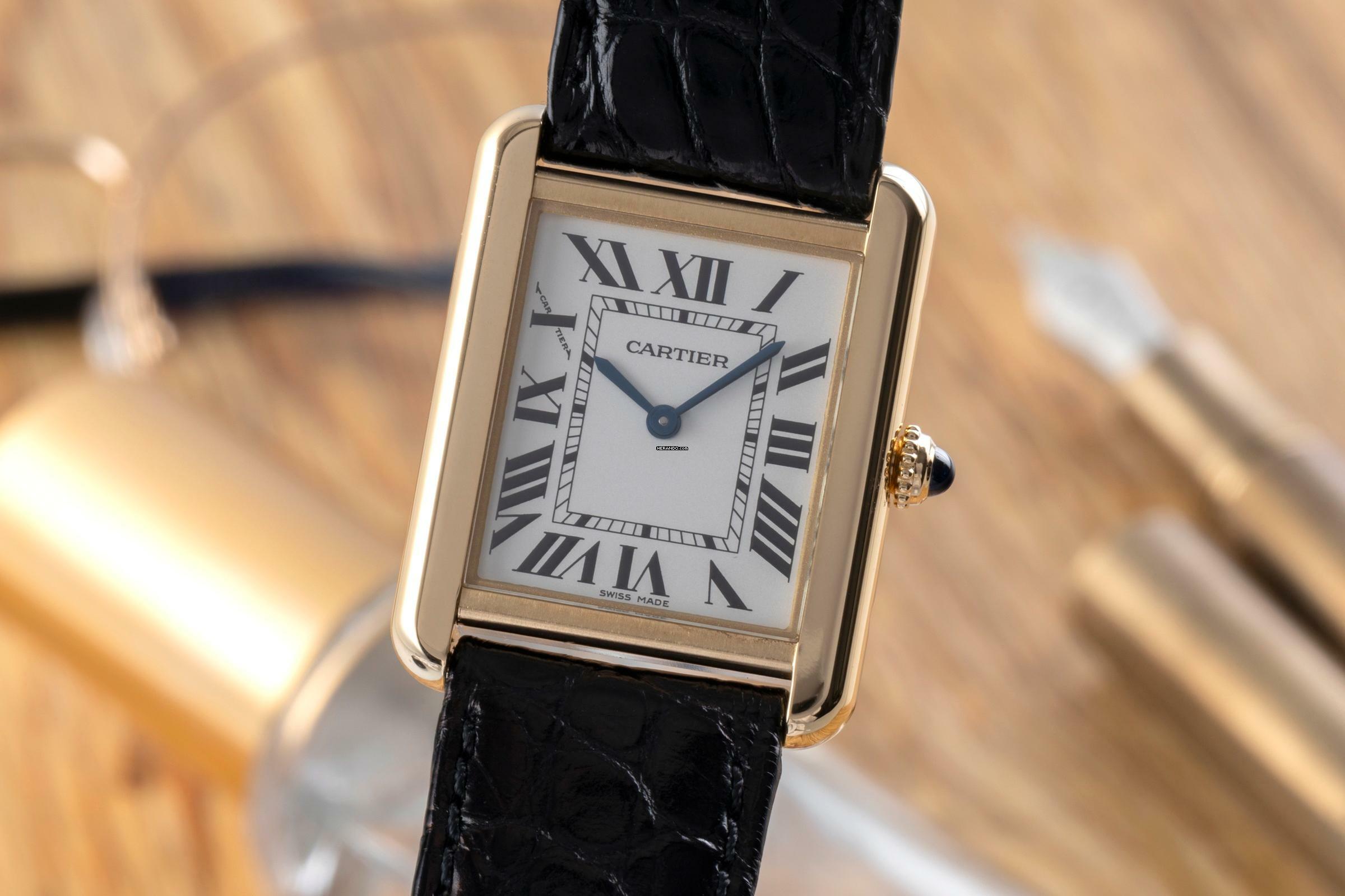 Cartier Tank Solo Lady SM Stahl / Gold Lady Damenuhr Ref. W5200002 Papiere 2015