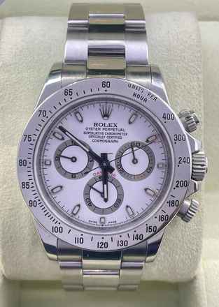  Rolex Daytona Steel White Dial FULL set with box and papers Lc Austria y.2010 (long clasp) 