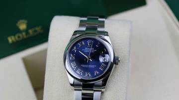 Thumbnail von Rolex Datejust 31 Steel - Blue Roman - like New - Fullset - 2021