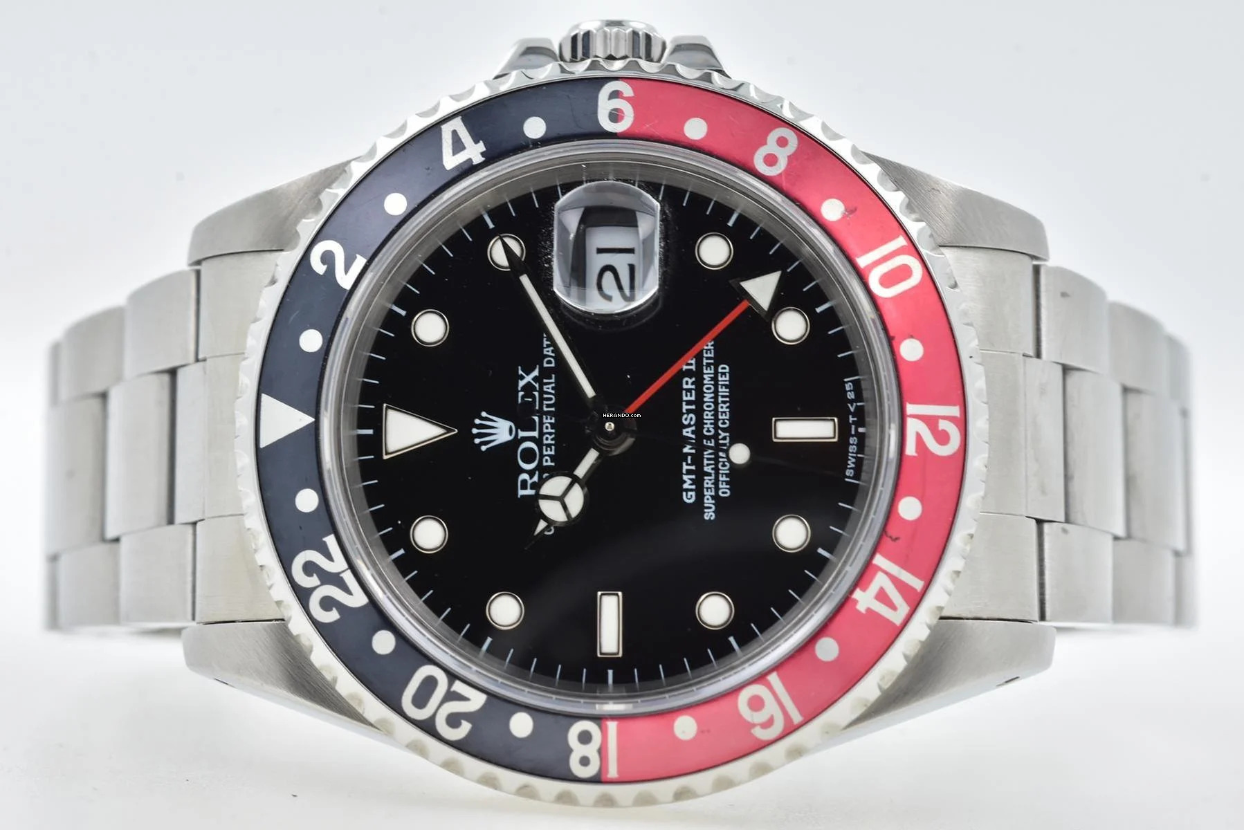  Rolex GMT-Master II Coke 16710 - Rolex Service 2022 U-Series 
