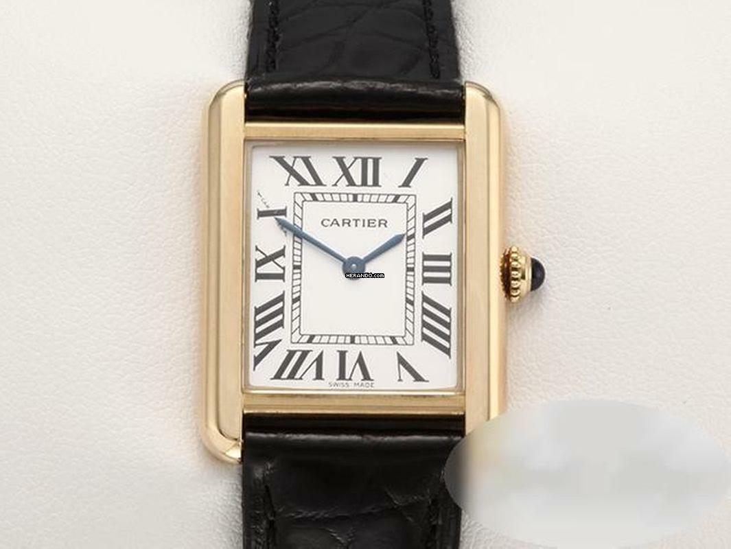 Cartier Tank Solo Edelstahl Gelbgold 750 2024 W1018755 Stahl Gold Damen