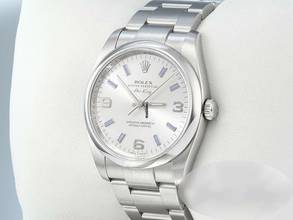 Thumbnail von Rolex Air King 34mm Edelstahl 114200 Automatik Air King Medium Stahl Stainless Steel Oyster-band Chronometer Silver Dial