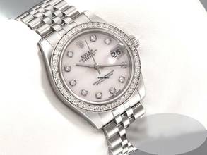 Thumbnail von Rolex Datejust 31 31mm 178384 2011 Stahl Weissgold 750 Cacholong Diamanten Stainless Steel 18kt White Gold Jubilé-band Chronometer Oyster