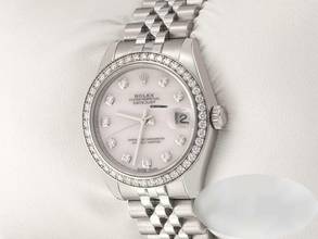 Thumbnail von Rolex Datejust 31 31mm 178384 2011 Stahl Weissgold 750 Cacholong Diamanten Stainless Steel 18kt White Gold Jubilé-band Chronometer Oyster