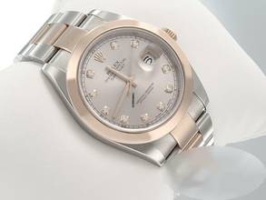 Thumbnail von Rolex Datejust 41 41mm 126301 Edelstahl Rosegold 750 Diamanten Automatik Stahl Gold