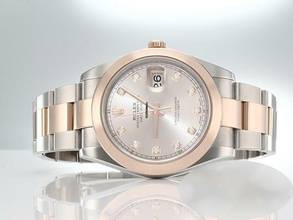 Thumbnail von Rolex Datejust 41 41mm 126301 Edelstahl Rosegold 750 Diamanten Automatik Stahl Gold